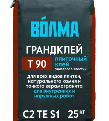 Плиточный клей Грандклей ВОЛМА, 25 кг Плиточный клей Грандклей ВОЛМА, 25 кг
