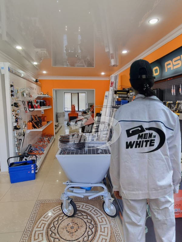 Men in white