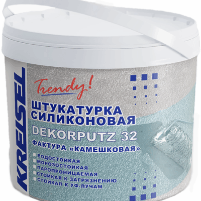 Силиконовая декоративная штукатурка.
Фактура Камешковая (шероховатая) DEKORPUTZ 32 Силиконовая декоративная штукатурка.
Фактура Камешковая (шероховатая) DEKORPUTZ 32